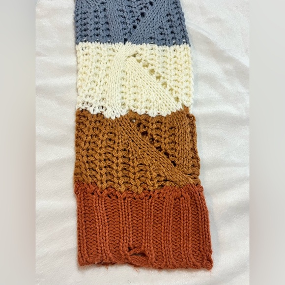 Hem & Thread Striped Multicolor Women's Fall Autumn Cozy Sweater Size Large - Picture 4 of 16